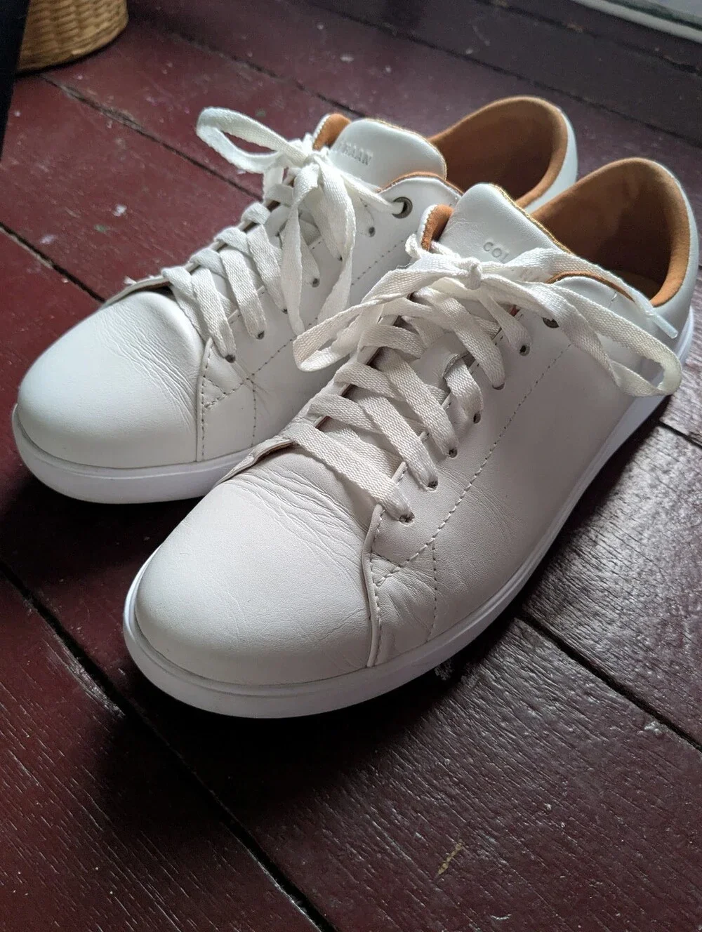 Cole Haan Women's Grand Crosscourt Sneaker Style Shoes W08780 White Leather Sz 9